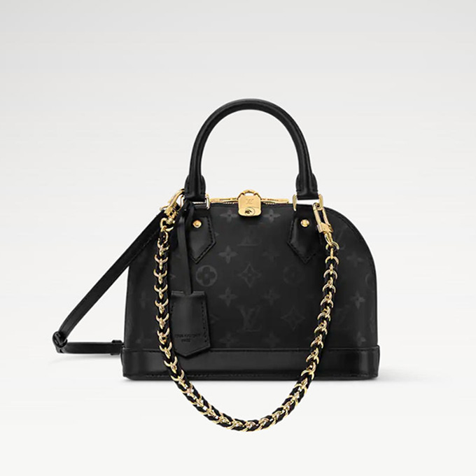 lv louis vuitton alma bb monogram ink shell handbag #m3a843